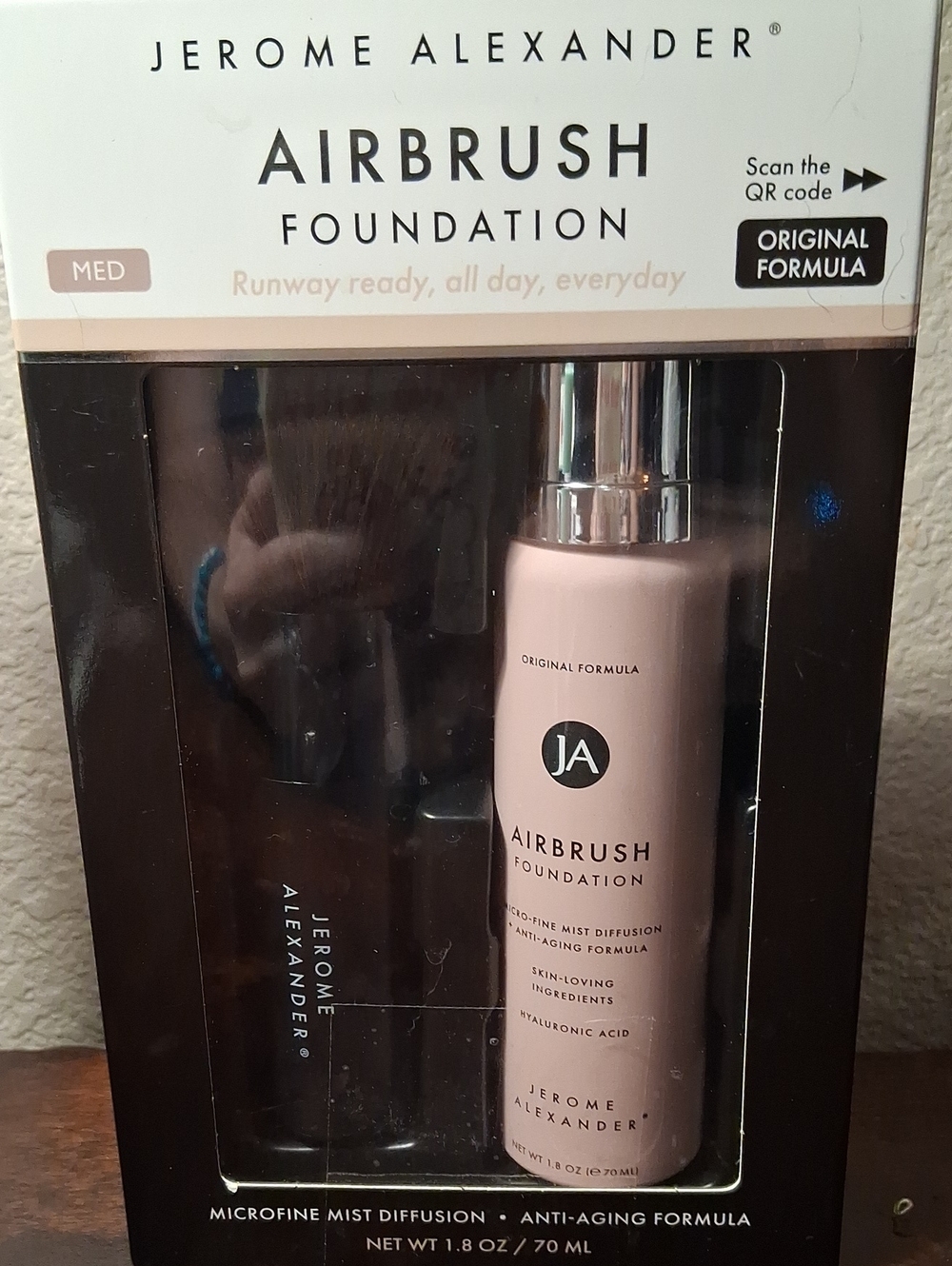 Jerome Alexander Airbrush Foundation - Color Medium Pink Bottle